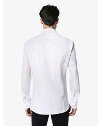 weißes besticktes Langarmhemd von Balmain