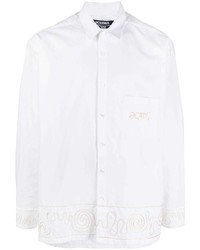 weißes besticktes Langarmhemd von Jacquemus