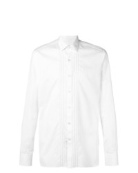 weißes besticktes Langarmhemd von Lanvin