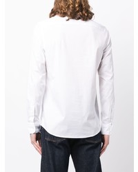 weißes besticktes Langarmhemd von Calvin Klein
