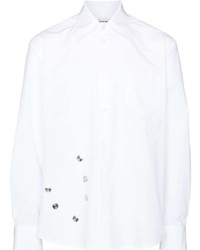weißes besticktes Langarmhemd von Namacheko