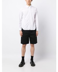 weißes besticktes Langarmhemd von Black Comme Des Garçons