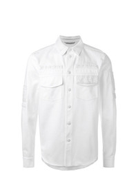 weißes besticktes Langarmhemd von Valentino