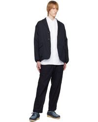 weißes besticktes Langarmhemd von Comme des Garcons Homme