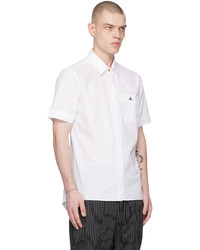 weißes besticktes Langarmhemd von Vivienne Westwood