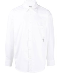 weißes besticktes Langarmhemd von Wooyoungmi