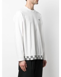 weißes besticktes Langarmshirt von Ambush