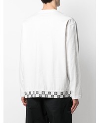 weißes besticktes Langarmshirt von Ambush