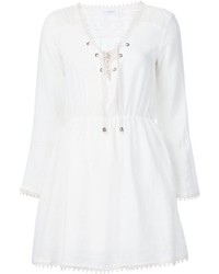 weißes besticktes Leinen Kleid von Anine Bing