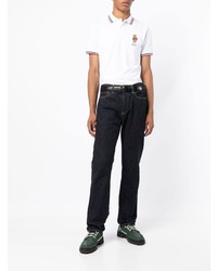 weißes besticktes Polohemd von Polo Ralph Lauren