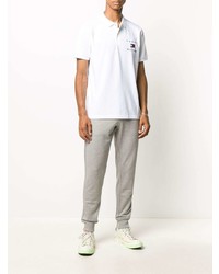 weißes besticktes Polohemd von Tommy Hilfiger