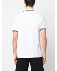 weißes besticktes Polohemd von Fred Perry