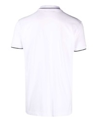 weißes besticktes Polohemd von Roberto Cavalli