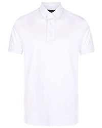 weißes besticktes Polohemd von Emporio Armani