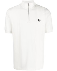 weißes besticktes Polohemd von Fred Perry