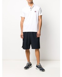 weißes besticktes Polohemd von Tommy Hilfiger