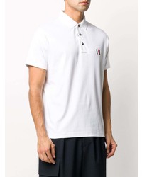 weißes besticktes Polohemd von Tommy Hilfiger