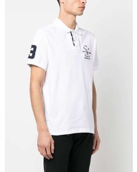 weißes besticktes Polohemd von Polo Ralph Lauren