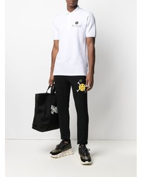 weißes besticktes Polohemd von Philipp Plein