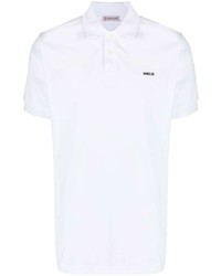 weißes besticktes Polohemd von Moncler