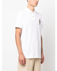 weißes besticktes Polohemd von Polo Ralph Lauren