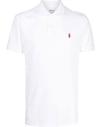 weißes besticktes Polohemd von Polo Ralph Lauren