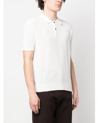 weißes besticktes Polohemd von Stussy