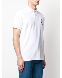 weißes besticktes Polohemd von Polo Ralph Lauren