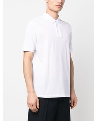 weißes besticktes Polohemd von Emporio Armani