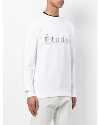 weißes besticktes Sweatshirt von Études