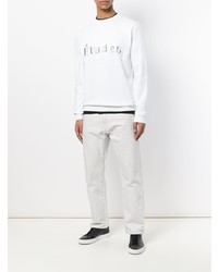 weißes besticktes Sweatshirt von Études