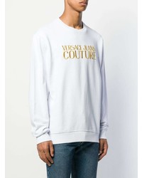 weißes besticktes Sweatshirt von VERSACE JEANS COUTURE