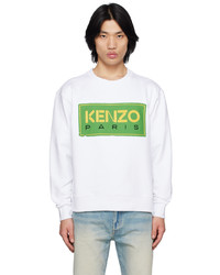 weißes besticktes Sweatshirt von Kenzo