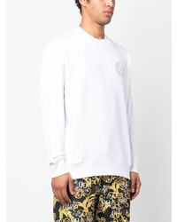 weißes besticktes Sweatshirt von VERSACE JEANS COUTURE