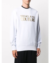 weißes besticktes Sweatshirt von VERSACE JEANS COUTURE