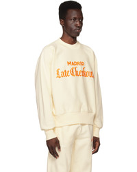 weißes besticktes Sweatshirt von Late Checkout