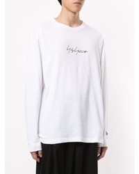 weißes besticktes Sweatshirt von Yohji Yamamoto