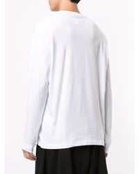 weißes besticktes Sweatshirt von Yohji Yamamoto