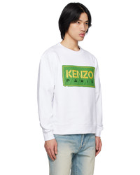 weißes besticktes Sweatshirt von Kenzo