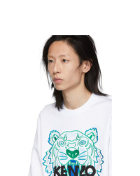 weißes besticktes Sweatshirt von Kenzo