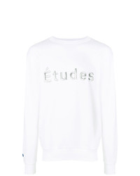 weißes besticktes Sweatshirt von Études