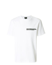 weißes besticktes T-Shirt mit einem Rundhalsausschnitt von Calvin Klein 205W39nyc