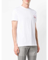 weißes besticktes T-Shirt mit einem Rundhalsausschnitt von Vivienne Westwood