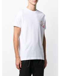 weißes besticktes T-Shirt mit einem Rundhalsausschnitt von Vivienne Westwood