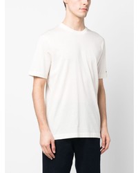 weißes besticktes T-Shirt mit einem Rundhalsausschnitt von Tommy Hilfiger