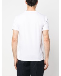 weißes besticktes T-Shirt mit einem Rundhalsausschnitt von Polo Ralph Lauren