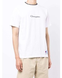 weißes besticktes T-Shirt mit einem Rundhalsausschnitt von Carhartt WIP