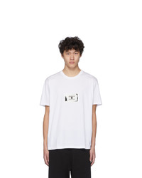 weißes besticktes T-Shirt mit einem Rundhalsausschnitt von Givenchy