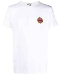 weißes besticktes T-Shirt mit einem Rundhalsausschnitt von Isabel Marant