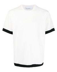 weißes besticktes T-Shirt mit einem Rundhalsausschnitt von Neil Barrett